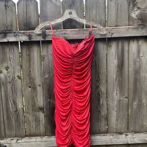 Aggie Strapless ruched dress sz. S